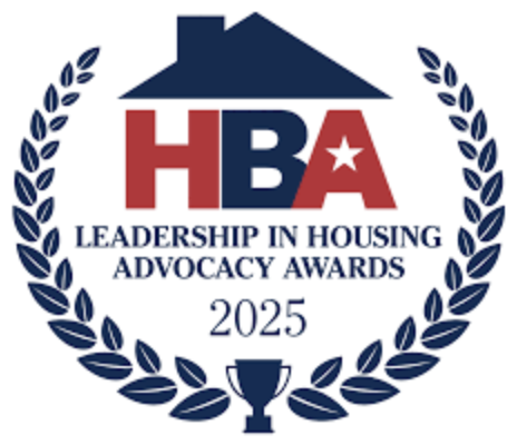 HBA Leadership in Housing Advocacy Awards 2025 badge